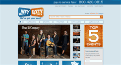 Desktop Screenshot of jiffytickets.com